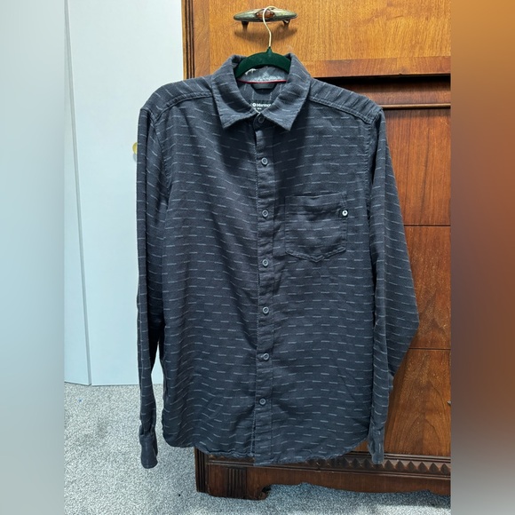 Marmot Button Up Patterned Grey Shirt - Picture 3 of 7